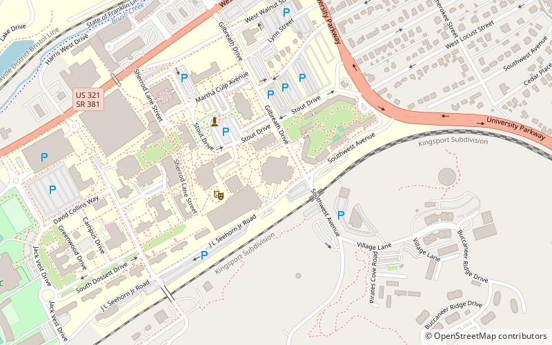 Charles C. Sherrod Library location map