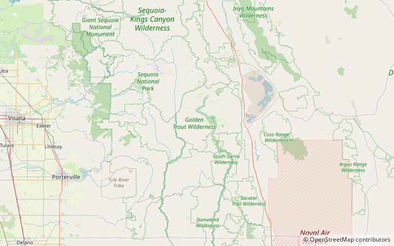 Kern Peak location map