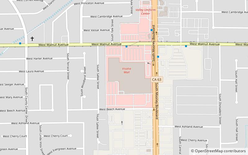 Visalia Mall location map