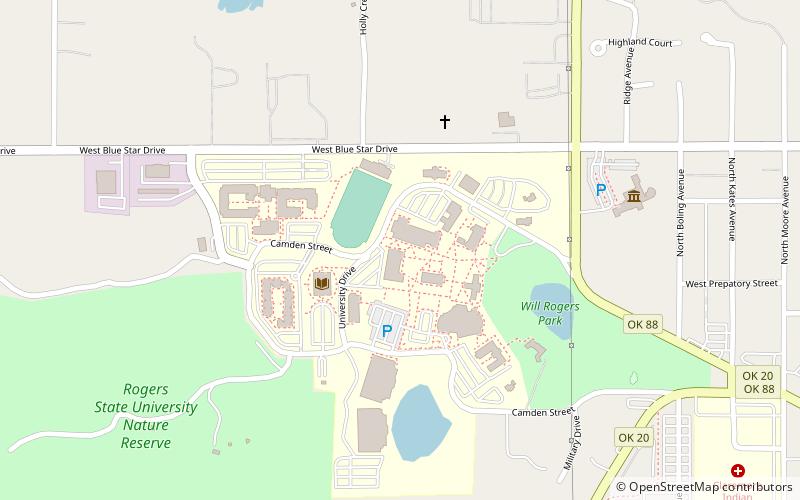 Rogers State University location map