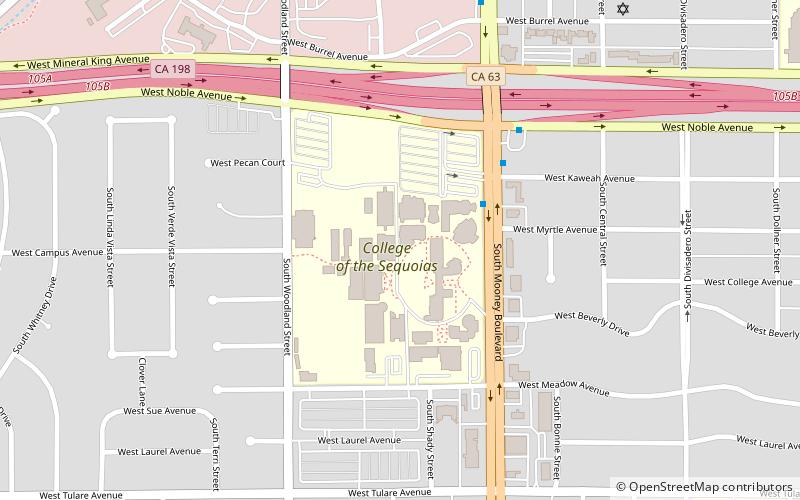 College of the Sequoias location map