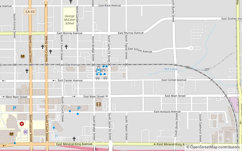 Visalia Buddhist Church location map