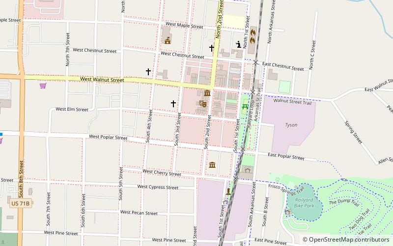 Former City Hall location map