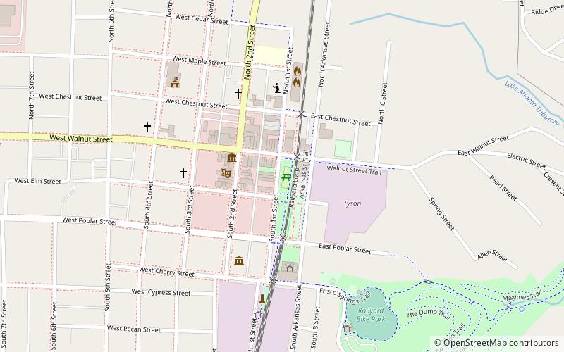 Bank of Rogers Building location map