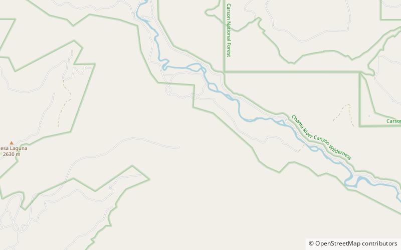 Chama River Canyon Wilderness location map