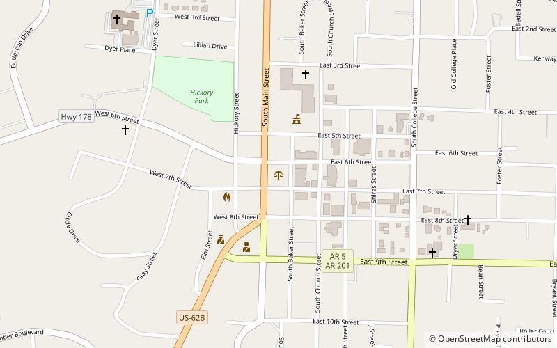Baxter County Courthouse location map