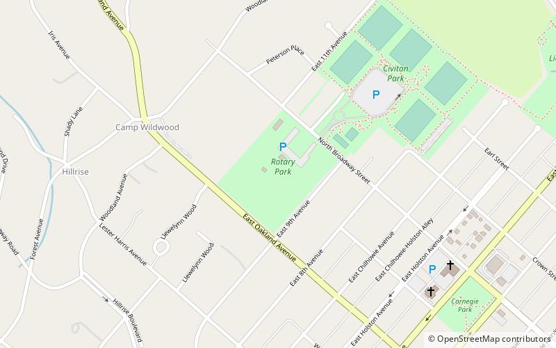 rotary park johnson city location map
