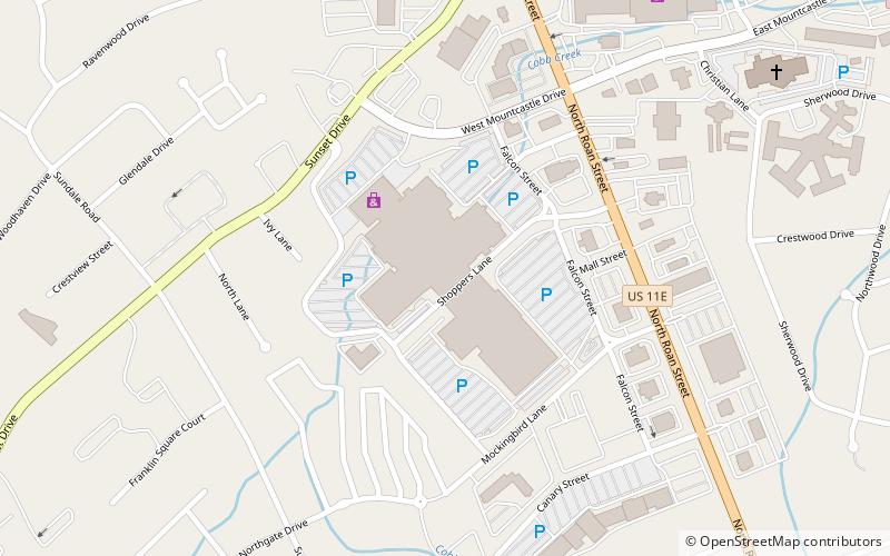 Mall at Johnson City location map