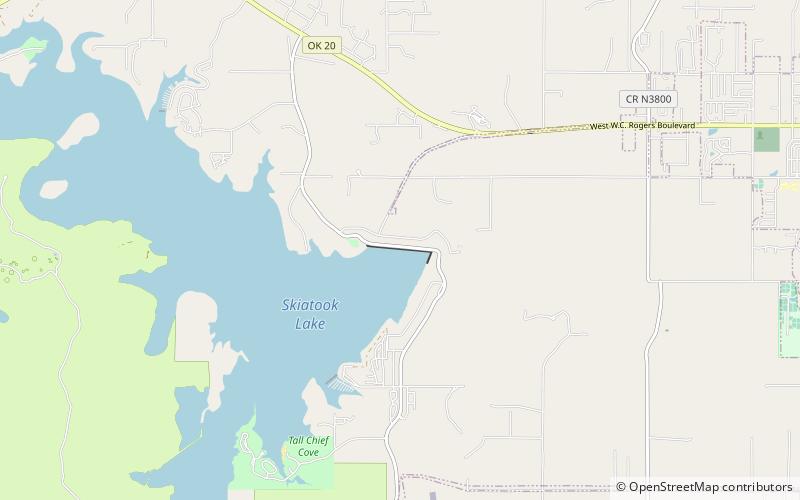 Skiatook Lake location map