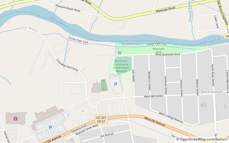 Northeast Community Credit Union Ballpark location map
