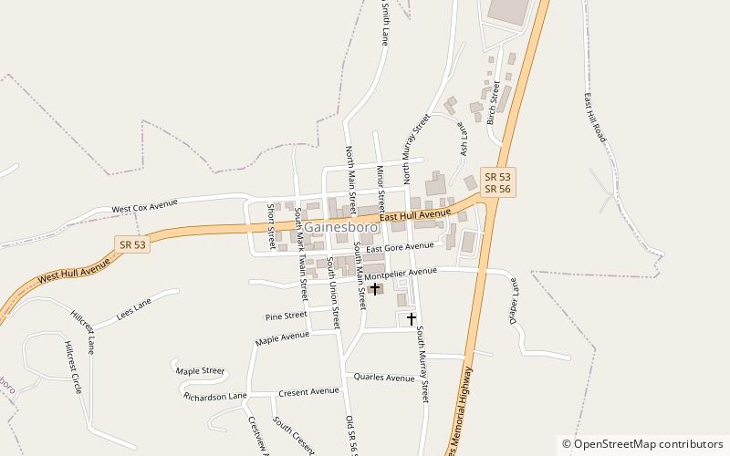 Gainesboro location map