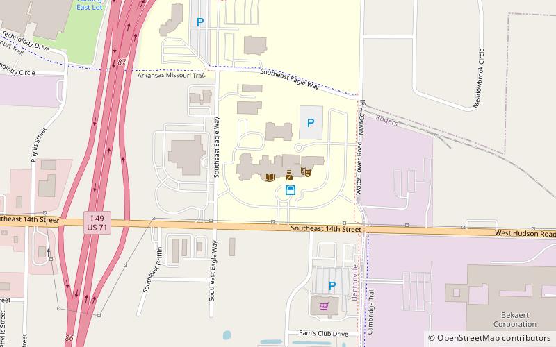 Northwest Arkansas Community College location map