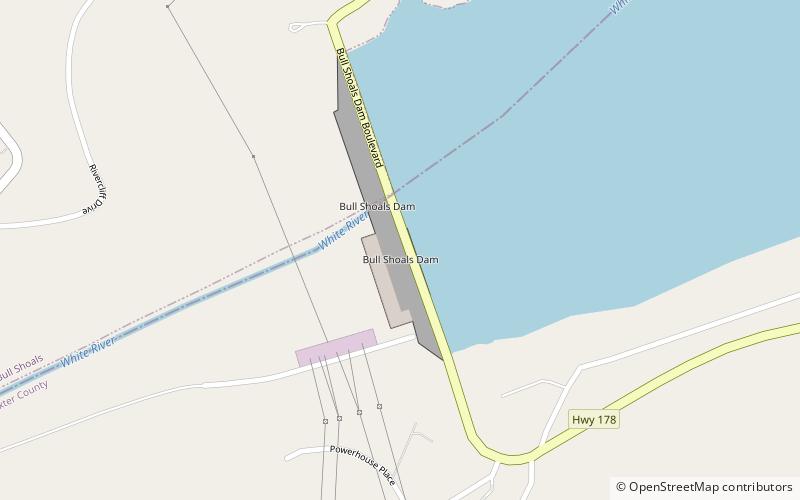Barrage de Bull Shoals location map