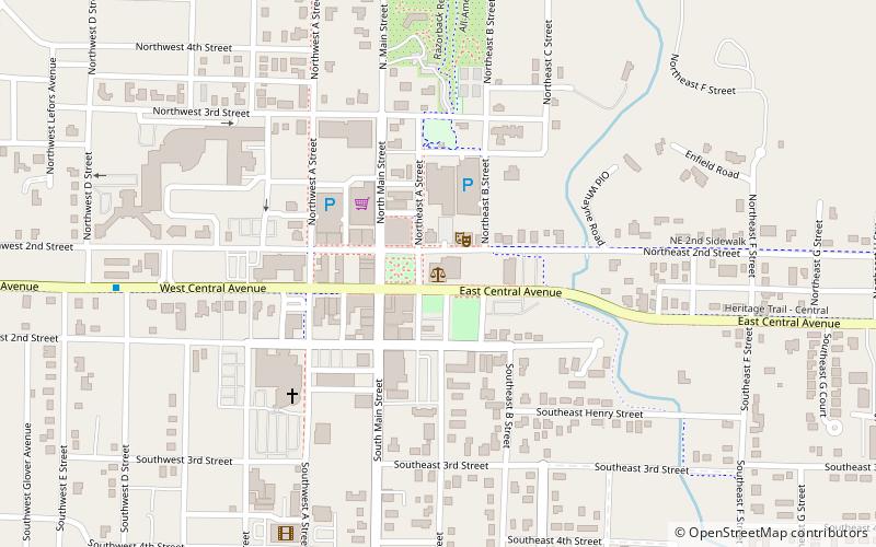 Benton County Courthouse location map