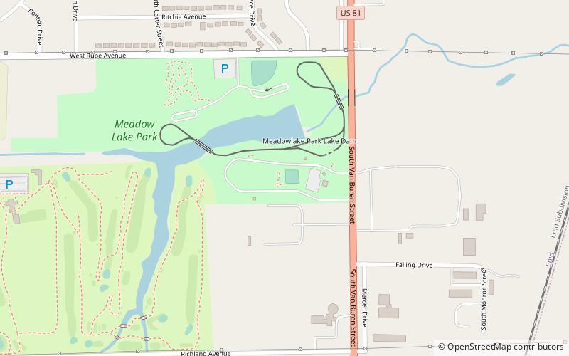 meadowlake reservoir enid location map