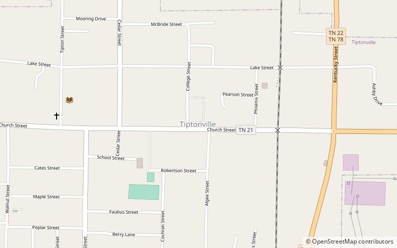 Tiptonville location map