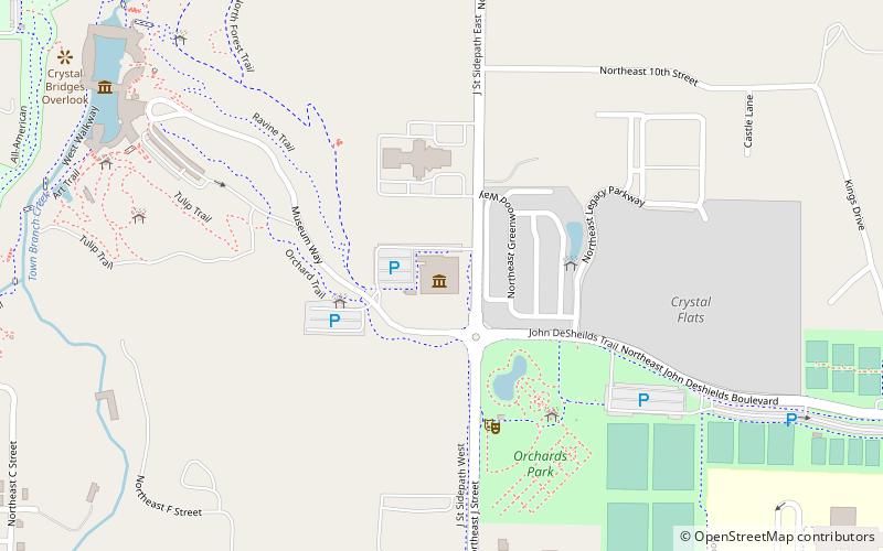 scott family amazeum bentonville location map