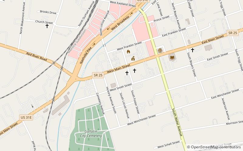 trousdale place gallatin location map