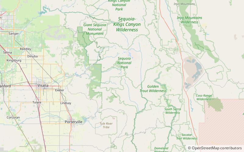 Vandever Mountain location map