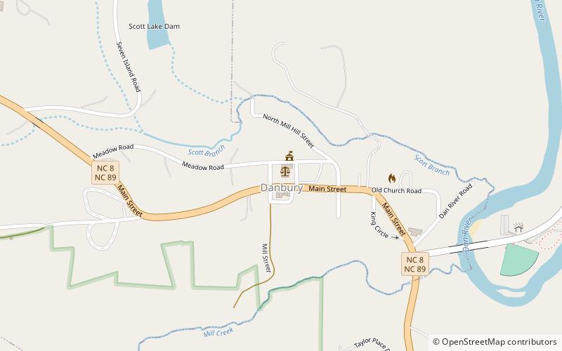 Stokes County Courthouse location map