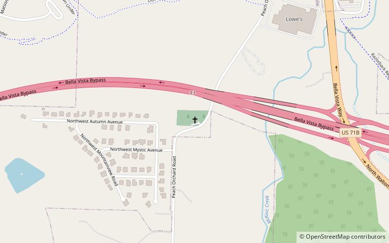 New Home School and Church location map