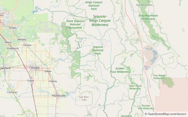 eagle lake sequoia nationalpark und kings canyon nationalpark location map