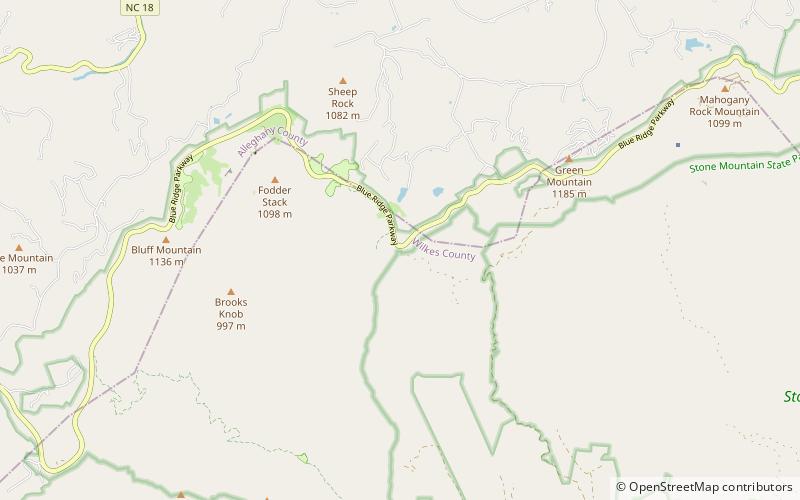 Brinegar Cabin location map