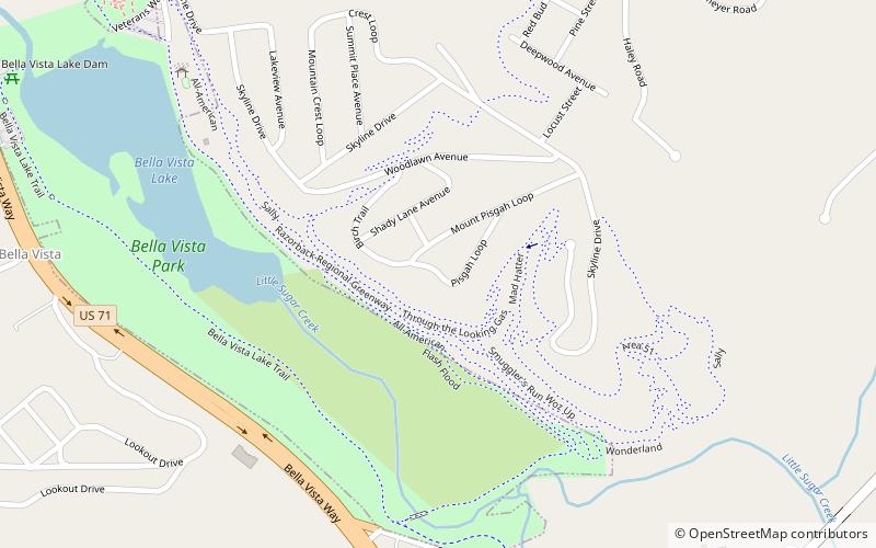 Hagler-Cole Cabin location map