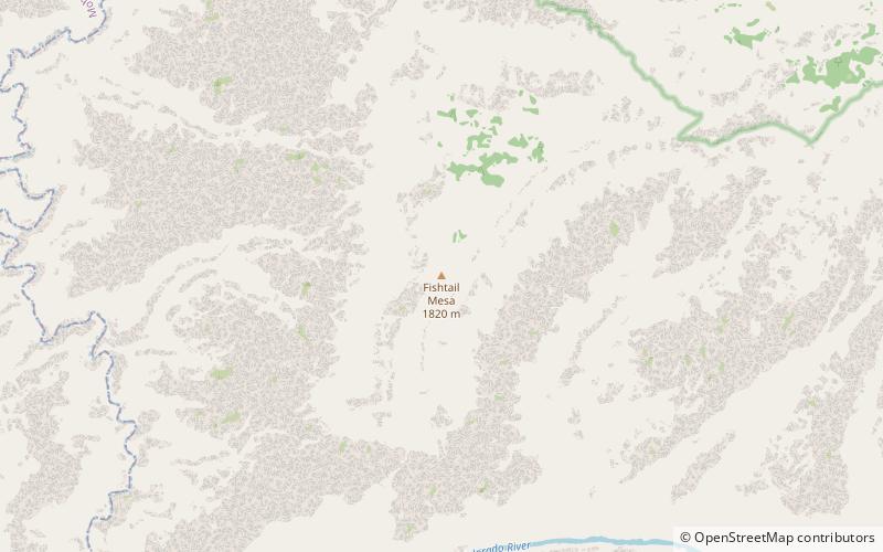 Fishtail Mesa location map