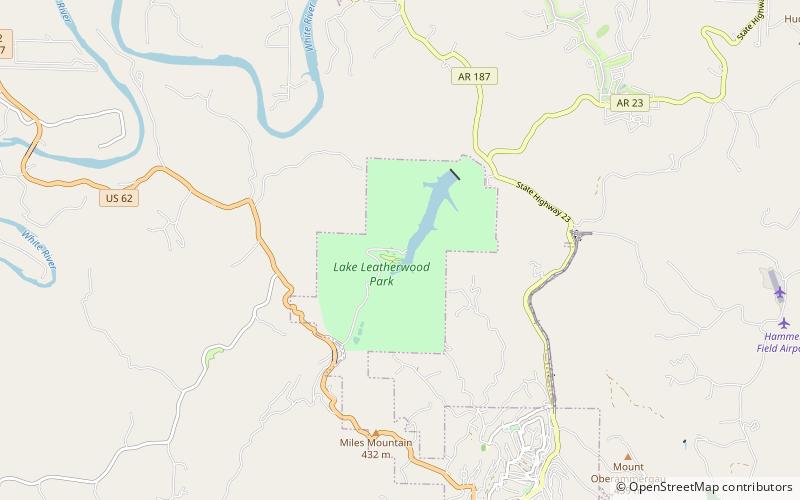 Lake Leatherwood Park location map
