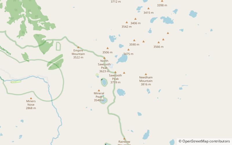 Sawtooth Peak location map