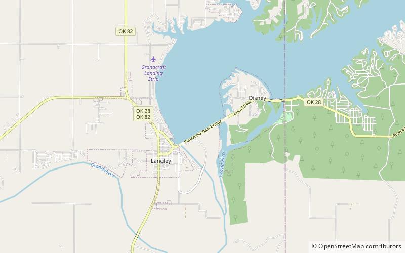 Pensacola Dam location map