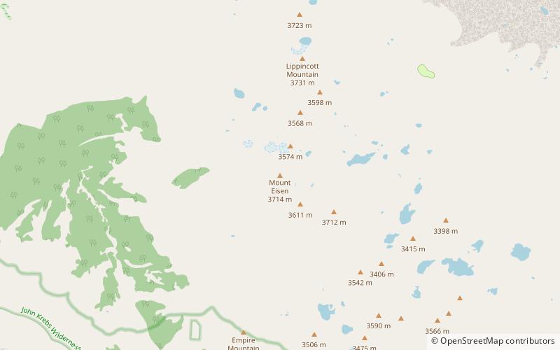 Mount Eisen location map