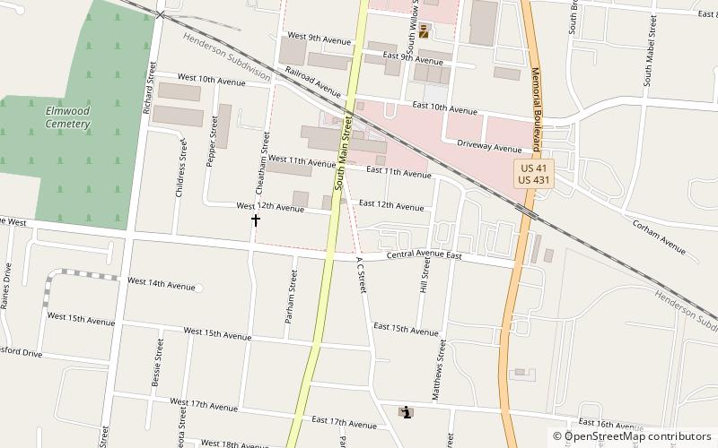 Robertson County Courthouse location map