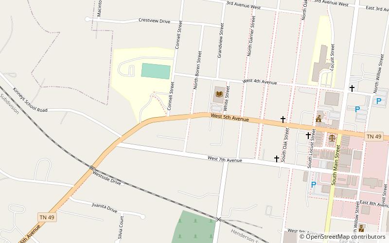 Mansfield Cheatham House location map