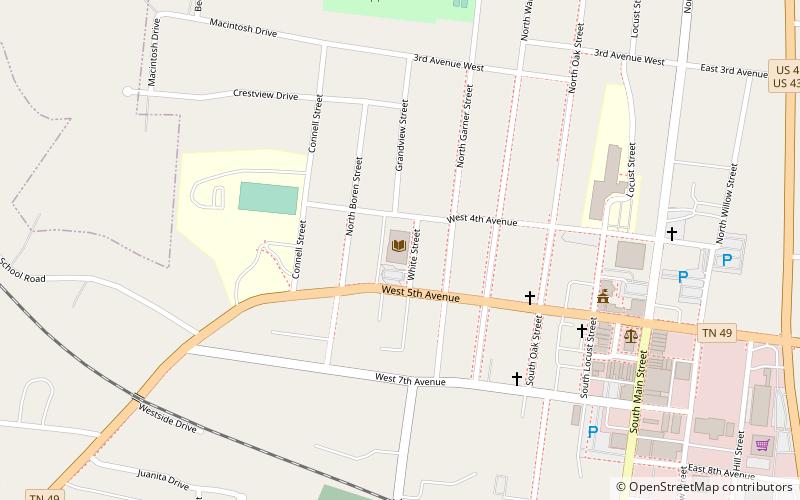 Stokes Brown Public Library location map