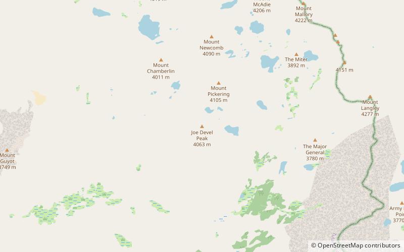 Joe Devel Peak location map