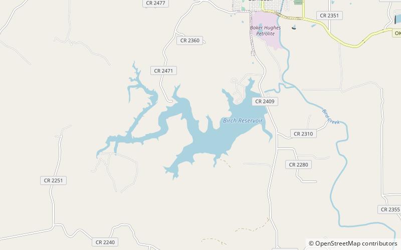 birch lake osage hills state park location map