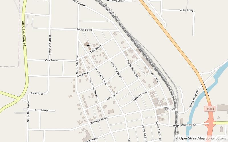 Thayer location map