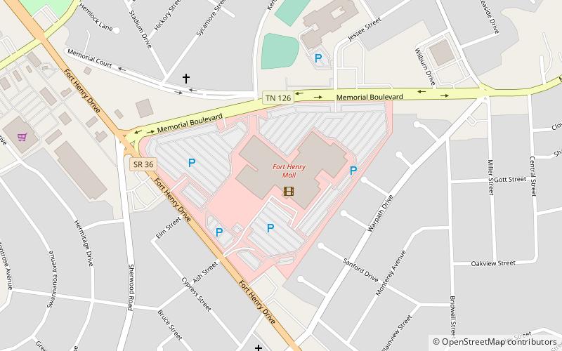 Fort Henry Mall location map