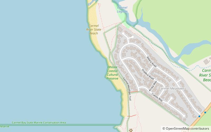 Carmel River State Beach location map