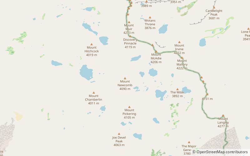 Mount Newcomb location map