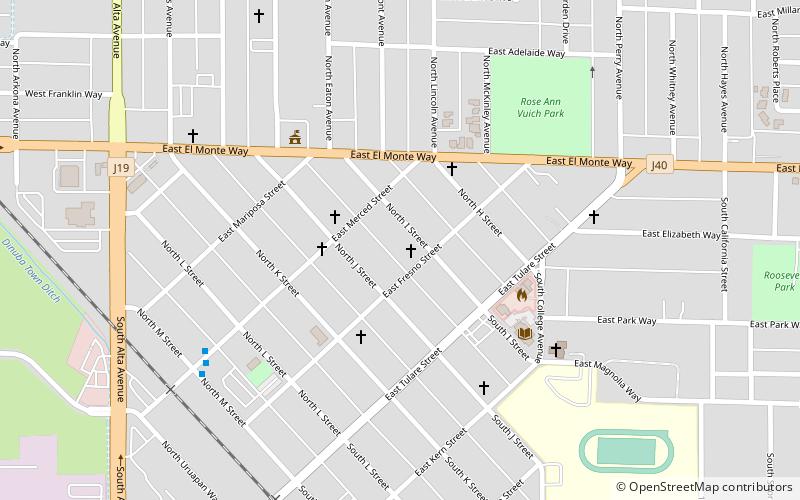 Dinuba location map