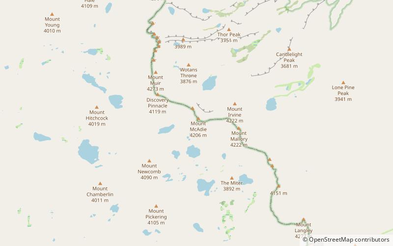 Mount McAdie location map