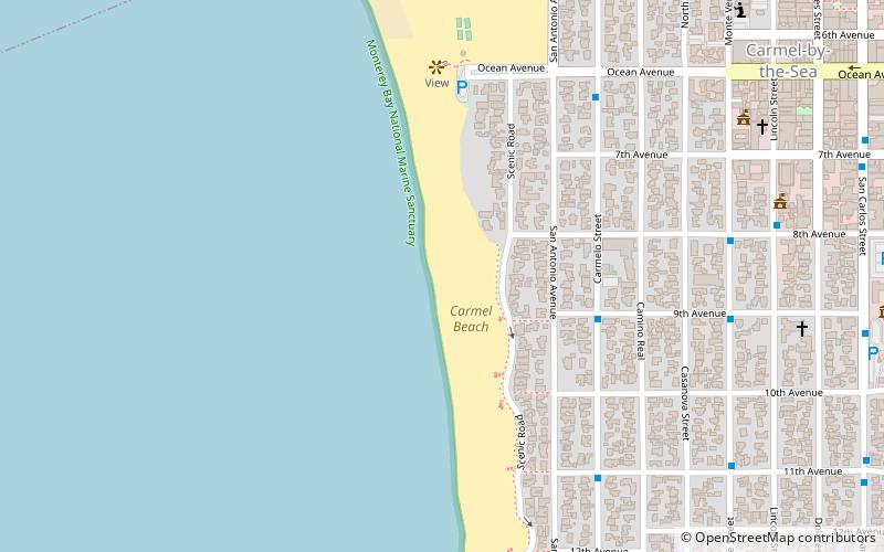 carmel beach location map