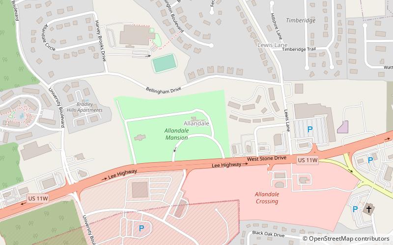 Allandale Mansion location map