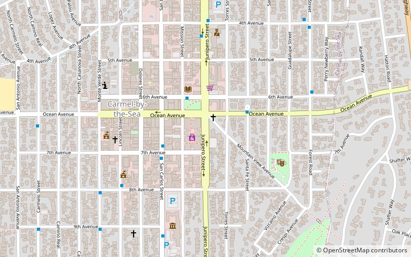 Carmel Plaza location map