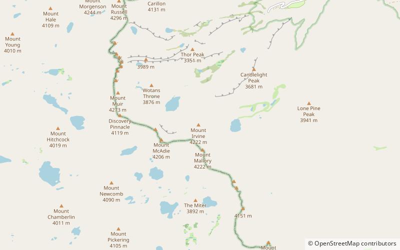 Mount Irvine location map