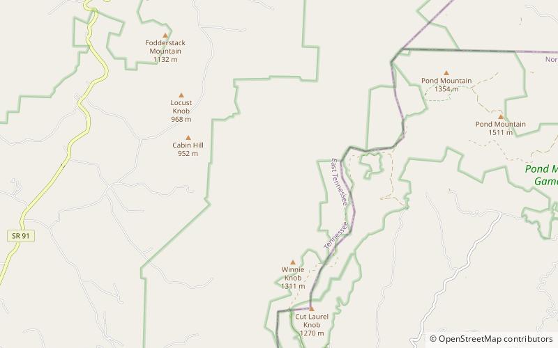 Mount Rogers National Recreation Area location map