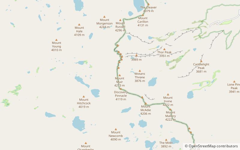 Mount Muir location map